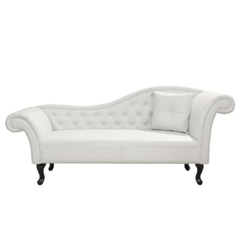 ΑΝΑΚΛΙΝΔΡΟ T.CHESTERFIELD NIOVI HM3008.02 PU ΛΕΥΚΟ-ΜΑΥΡΑ ΠΟΔΙΑ(ΔΕΞΙ)190x61x84Yεκ