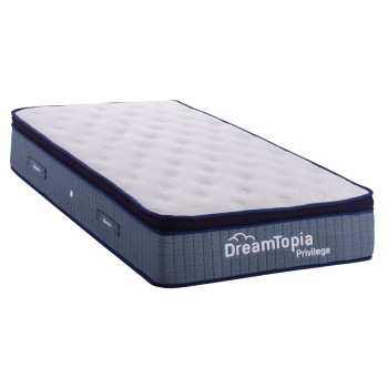 ΣΤΡΩΜΑ DREAMTOPIA, σειρά PRIVILEGE HM660.90 POCKET SPRING ΜΕ ΑΝΩΣΤΡΩΜΑ 90X190x29Υεκ.