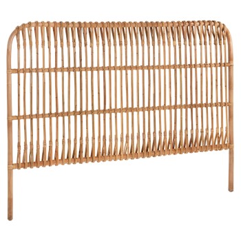 ΚΕΦΑΛΑΡΙ ΚΡΕΒΑΤΙΟΥ MERMA HM9549 ΣΕ ΦΥΣΙΚΟ ΧΡΩΜΑ RATTAN 165x5x121Yεκ.