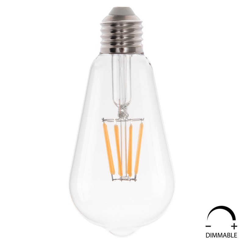 ΛΑΜΠΤΗΡΑΣ HM4188.01 LED FILAMENT 8W E27 DIMMABLE 3000K ΔΙΑΦΑΝΟΣ