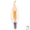 ΛΑΜΠΤΗΡΑΣ HM4047.02 ΣΤΥΛ ΦΛΟΓΑ LED FILAMENT 6W E14 3000K GOLD DIMMABLE