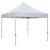 GAZEBO MATTHEW-AL HM6313 ΠΤΥΣΣΟΜ.-ΣΚΕΛΕΤΟΣ ΑΛΟΥΜ.ΑΣΗΜΙ-ΛΕΥΚΟ ΥΦΑΣΜΑ 3x3x3,43Yμ