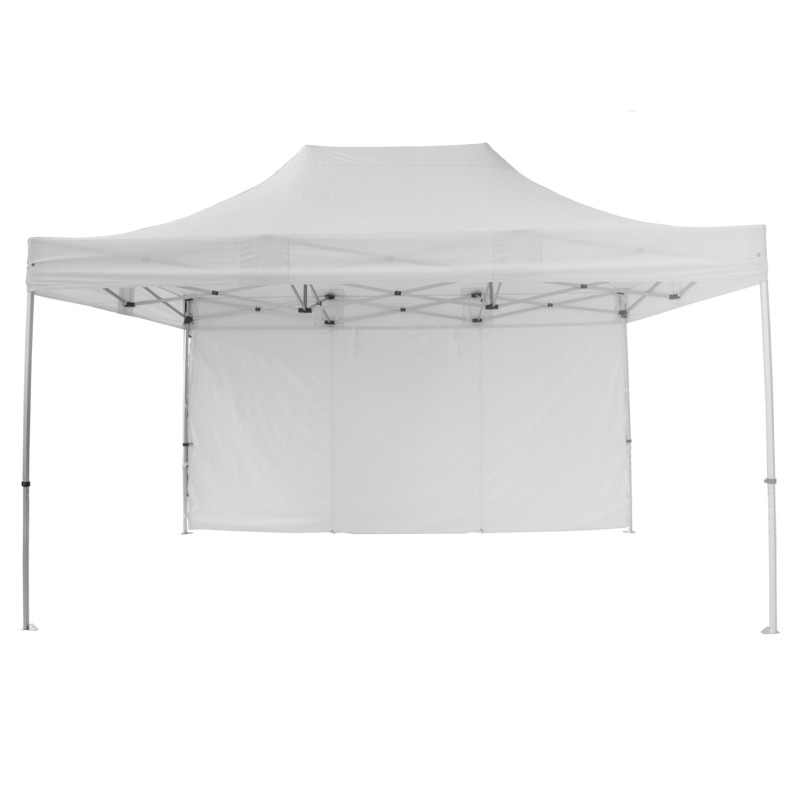 GAZEBO Β.ΤΥΠΟΥ CRESSEN HM6306 ΠΤΥΣΣΟΜ.-ΣΚΕΛΕΤΟΣ ΑΛΟΥΜ.ΑΣΗΜΙ-ΛΕΥΚΟ ΠΑΝΙ 3x4,5x3,4Yμ