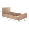 ΚΡΕΒΑΤΙ ADLER ΜΟΝΟ 90X200 SONAMA OAK HM2433.01