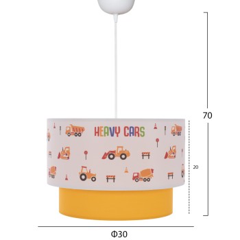 ΠΑΙΔΙΚΟ ΦΩΤΙΣΤΙΚΟ ΟΡΟΦΗΣ ΥΦΑΣΜΑΤΙΝΟ HM7572.04  Φ30x70εκ.