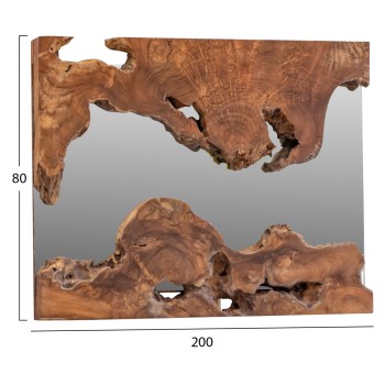 ΚΑΘΡΕΠΤΗΣ HM9362 ΑΠΟ ΜΑΣΙΦ ΞΥΛΟ ΤEAK ΦΥΣΙΚΟ 200X5X80YΕΚ.