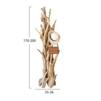 ΚΑΛΟΓΕΡΟΣ HM9367 ΑΠΟ ΜΑΣΙΦ ΞΥΛΟ TEAK ΦΥΣΙΚΟ 36x30x183Υεκ.