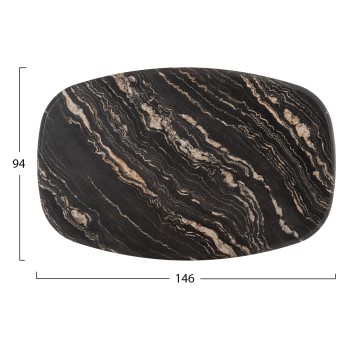 ΕΠΙΦΑΝΕΙΑ ΤΡΑΠΕΖΙΟΥ 5787 WERZALIT HM5916.15 BLACK GOLD MARBLE 146X94 εκ.