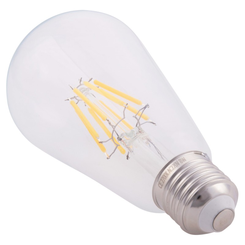 ΛΑΜΠΤΗΡΑΣ HM4188.01 LED FILAMENT 8W E27 DIMMABLE 3000K ΔΙΑΦΑΝΟΣ