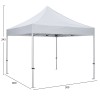 GAZEBO MATTHEW-AL HM6313 ΠΤΥΣΣΟΜ.-ΣΚΕΛΕΤΟΣ ΑΛΟΥΜ.ΑΣΗΜΙ-ΛΕΥΚΟ ΥΦΑΣΜΑ 3x3x3,43Yμ