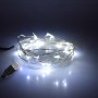 79730 Διακοσμητική Γιρλάντα 2 Μέτρων 20 LED USB 5 Volt 1.2 Watt με Ασημένιο Συρμάτινο Καλώδιο Ψυχρό Λευκό 6000K