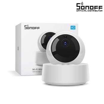 GloboStar® 80033 SONOFF GK-200MP2-B-R2 - Wi-Fi Wireless IP Security Camera 1080P IR Night Vision PTZ