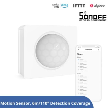 GloboStar® 80049 SONOFF SNZB-03-R3 – Zigbee Wireless Motion Sensor 6m/110° Detection