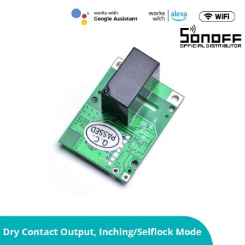 GloboStar® 80001 SONOFF RE5V1C-R2 - Wi-Fi Smart Switch 5V Inching/Selflock Relay Module