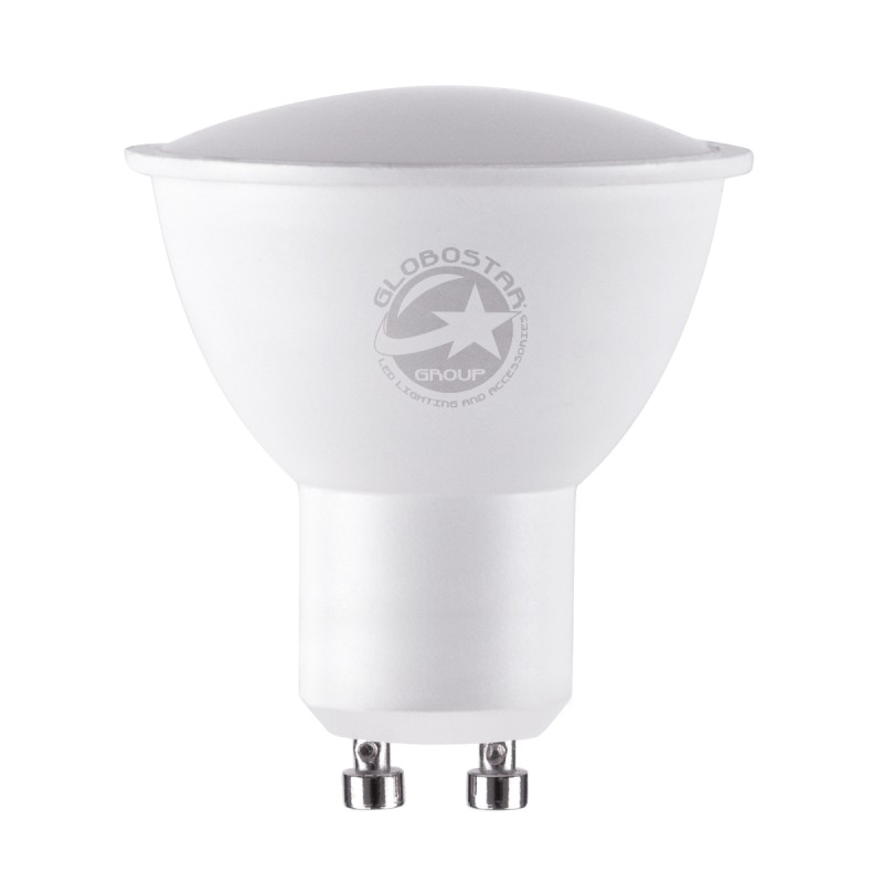 GloboStar® 60098 Σποτ LED GU10 MR16 4W 376lm 120° AC 220-240V IP20 Φ5 x Υ5.8cm Θερμό Λευκό 2700K - 3 Years Warranty