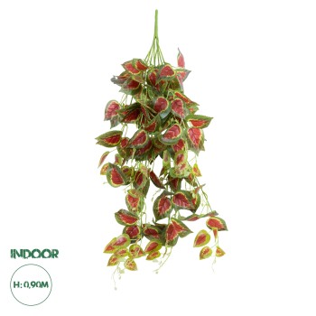 GloboStar® Artificial Garden COLEUS HANGING BRANCH 20255 Τεχνητό Διακοσμητικό Κρεμαστό Φυτό Κολέος Υ90cm