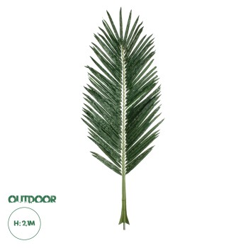 GloboStar® Artificial Garden ARECA PALM LEAF 20180 - Τεχνητό Διακοσμητικό Φύλο Φοινικόδεντρου Αρέκα Π90 x Υ210cm