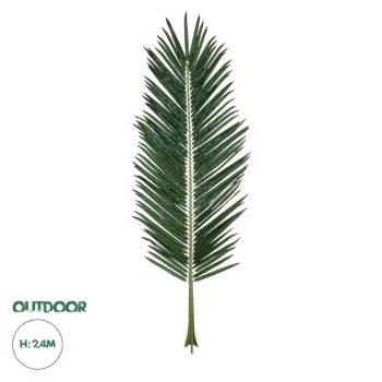 GloboStar® Artificial Garden ARECA PALM LEAF 20181 - Τεχνητό Διακοσμητικό Φύλο Φοινικόδεντρου Αρέκα Π90 x Υ240cm