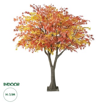 GloboStar® Artificial Garden AUTUMN MAPLE TREE 20360 Τεχνητό Διακοσμητικό Δέντρο Φθινοπωρινός Σφένδαμος Υ350cm