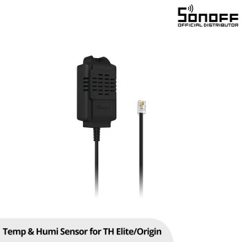 GloboStar® 80102 SONOFF THS01 Temperature and Humidity Sensor Measuring Range From -40℃ to +85℃ - Cable Length 50cm