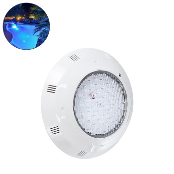 GloboStar® POOLΕΤΙ 61541 PRO Φωτιστικό Πισίνας LED 25W 1750lm 120° AC/DC 12V Αδιάβροχο IP68 IK06 Tempered Glass Φ30 x Υ6.5cm Μπλε - Bridgelux Chip - 2 Meter VDE Certified Cable - 3 Years Warranty