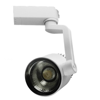 GloboStar S-40042 Διφασικό Bridgelux COB LED Φωτιστικό Σποτ Ράγας 15W 230V 1650lm 24° Φυσικό Λευκό 4500k