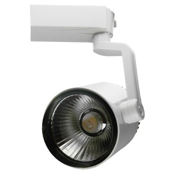 Globostar S-40026 Μονοφασικό Bridgelux COB LED Φωτιστικό Σποτ Ράγας 20W 230V 3000lm 24° Θερμό Λευκό 3000k