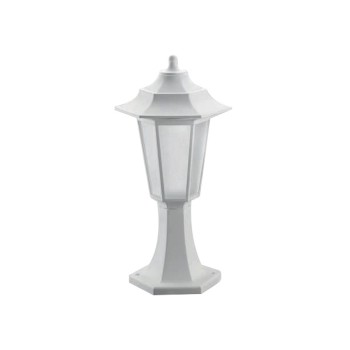 GLOBOSTAR® ENGLAND 202-0010 VINTAGE FLOOR LIGHT 1 X E27 IP44 - WHITE PLASTIC - L20 X W20 X Υ45CM