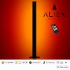 GloboStar® ALIEN-DIVA-BLACK-50-4 ALIEN Design DIVA Μοντέρνο Minimal Nordic Μεταλλικό Φωτιστικό Επιτραπέζιο - Πορτατίφ - Λαμπατέρ Μαύρο LED 8W 800lm με Ασύρματο Χειριστήριο RF & Dimmer IP20 Κόκκινο Μ3 x Π1.6 x Υ50cm