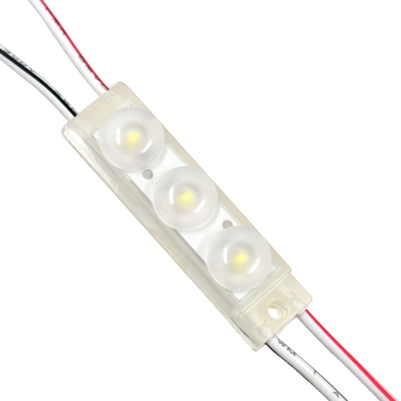 GloboStar® 73709 20 Τεμάχια x LED Modules 3 x SMD 3030 LUMILED LUXEON CHIP 1W 140lm DC 12V Αδιάβροχο IP67 Ψυχρό Λευκό 6000K