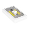 GloboStar® 79003 Φωτιστικό Διακόπτης Τοίχου LED COB 6W 560lm Μπαταρίας με Μαγνήτη και Διακόπτη ON/OFF IP44 Ψυχρό Λευκό 6000K