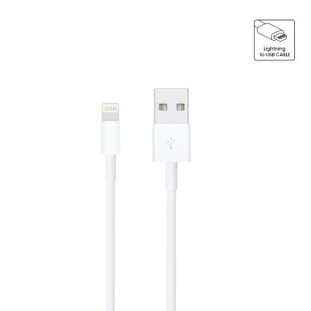 GloboStar® 86091 Καλώδιο Φόρτισης Fast Charging Data iPhone 2M από Regular USB 2.0 σε 8 Pin Lightning Λευκό