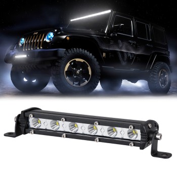 GloboStar® 85450 PRO Series Μπάρα Ίσια - Straight - DRL για Αυτοκίνητα & Φορτηγά LED CREE XBD 18W 1800lm DC 10-30V Αδιάβροχη IP65 Ψυχρό Λευκό 6000K