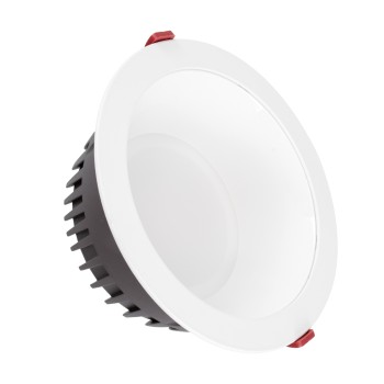 GloboStar® 60196 Χωνευτό LED Panel Downlight Φ22cm 42W 4830lm 60° AC 220-240V IP20 Φ22 x Υ9.5cm Θερμό Λευκό 2700K - OSRAM LED CHIP TECHNOLOGY - 5 Years Warranty