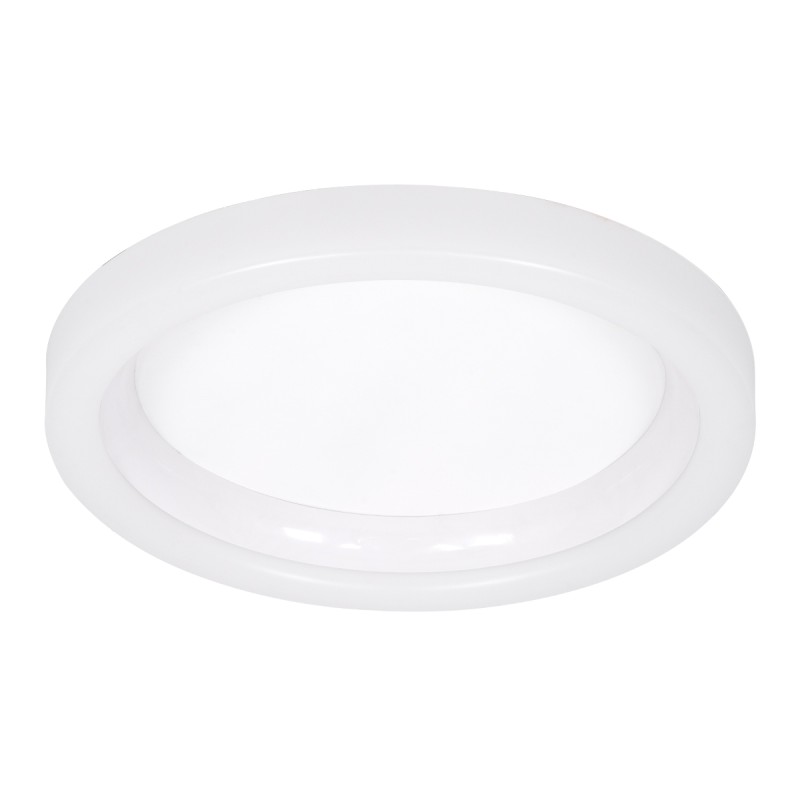 GloboStar® ARIANA 61035 Πλαφονιέρα Οροφής Κύκλος LED CCT 55W 6376lm 120° AC 220-240V - Εναλλαγή Φωτισμού μέσω Τηλεχειριστηρίου All In One Ψυχρό Λευκό 6000k+Φυσικό Λευκό 4500k+Θερμό Λευκό 2700k Dimmable Φ48cm - Λευκό - 3 Years Warranty