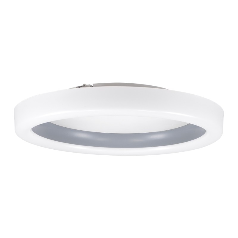 GloboStar® ARIANA 61036 Πλαφονιέρα Οροφής Κύκλος LED CCT 55W 6376lm 120° AC 220-240V - Εναλλαγή Φωτισμού μέσω Τηλεχειριστηρίου All In One Ψυχρό Λευκό 6000k+Φυσικό Λευκό 4500k+Θερμό Λευκό 2700k Dimmable Φ48cm - Ανθρακί - 3 Years Warranty