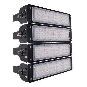 GloboStar® GOLIATH 90100-4 LED Προβολέας Γηπέδου - Φωτιστικό Tunnel 200W 32000LM 75°*135° AC 100-277V IP65 -  Ψυχρό Λευκό 5000K - MeanWell Driver & LumiLEDs Chip - 5 Years Warranty