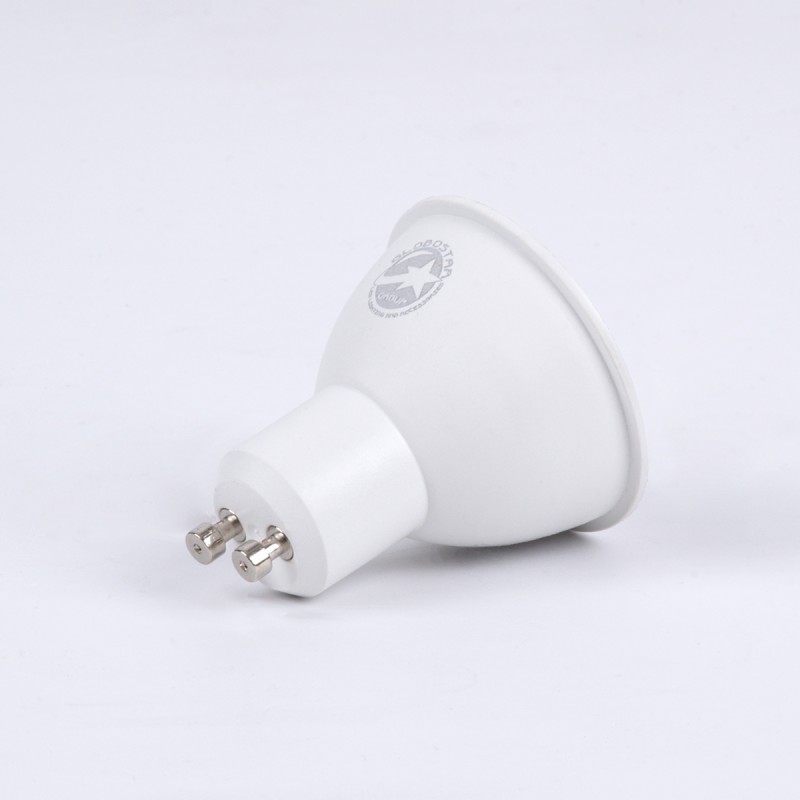 GloboStar® 60096 Σποτ LED GU10 MR16 4W 400lm 120° AC 220-240V IP20 Φ5 x Υ5.8cm Ψυχρό Λευκό 6000K - 3 Years Warranty