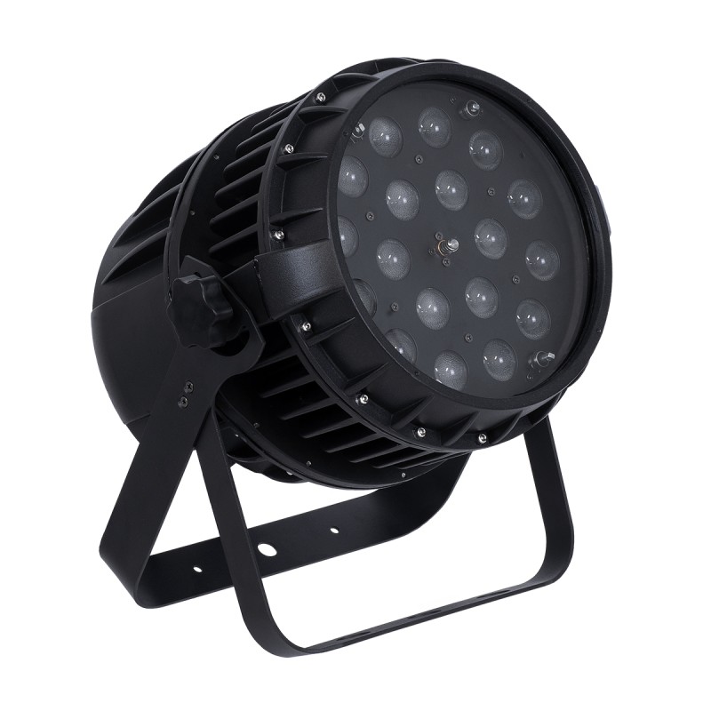 GloboStar® 51114 MINOTAUR Επαγγελματική Κεφαλή PAR DMX512 216W AC 220V-240V 4in1 BEAM - WASH - SPOT - ZOOM 8° - 60° OSRAM LED Αδιάβροχη IP65 RGBW - Μαύρο - L24.8 x W28 x H37cm