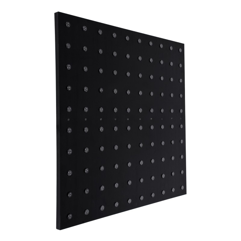 GloboStar® 90117 Digital Pixel Addressable Facade Panel - Ψηφιακό Πάνελ Πρόσοψης Κτιρίων LED SMD 3535 75W/m2 100LED/m2 100PIXEL/m2 SPI/TTL Protocol IC UCS512B 4500lm/m2 120° DC 12V IP67 RGB - Μαύρο Σώμα - Μ100 x Π100 x Υ3cm