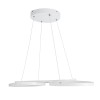 GloboStar® BUTTERFLY 61392 Κρεμαστό Φωτιστικό Οροφής Design LED CCT 75W 8400lm 300° AC 220-240V - Εναλλαγή Φωτισμού μέσω Τηλεχειριστηρίου All In One Ψυχρό 6000k+Φυσικό 4500k+Θερμό 2700k Dimmable Μ71 x Π52 x Υ4cm - Λευκό - 3 Years Warranty