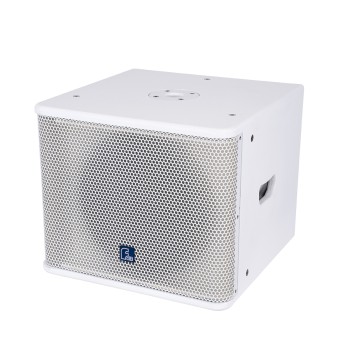 GloboStar® FDB ES112SA 98007 Facilities Speaker - Ενεργό Αυτοενισχυόμενο Ηχείο Subwoofer Εγκαταστάσεων Επιδαπέδιο με Ψηφιακό Ενισχυτή BA1.6 AC 220V/50-60Hz - 600W RMS (1400W Peak) - 1 x 12" Inches LF - IP20 - Λευκό - Μ44.5 x Π44.5 x Υ37.5cm