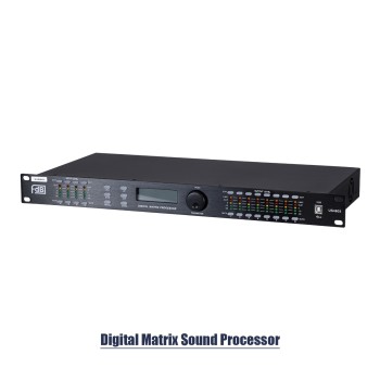 GloboStar® FDB US4803 98021 Audio Processor - Επαγγελματικός Επεξεργαστής Ήχου 4in & 8out - 32-bit DSP SHARC Processor - Frequency Response 20Hz-20Khz DR115DBu - AC 220V/50-60Hz - IP20 - Μαύρο - Μ48.2 x Π20.5 x Υ4.4cm