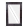 GloboStar® MAKEUP MIRROR-60x90-2 Μοντέρνος Καθρέπτης Μακιγιάζ με Πλαίσιο Φυσικού Ξύλου με Διακόπτη On/Off 10 x E27 AC220-240V - Μ60 x Π7 x Υ90cm - Καφέ Wenge