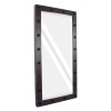 GloboStar® MAKEUP MIRROR-160x80-2 Μοντέρνος Καθρέπτης Μακιγιάζ με Πλαίσιο Φυσικού Ξύλου με Διακόπτη On/Off 20 x E27 AC220-240V - Μ80 x Π7 x Υ160cm - Καφέ Wenge