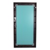 GloboStar® MAKEUP MIRROR-160x80-2 Μοντέρνος Καθρέπτης Μακιγιάζ με Πλαίσιο Φυσικού Ξύλου με Διακόπτη On/Off 20 x E27 AC220-240V - Μ80 x Π7 x Υ160cm - Καφέ Wenge