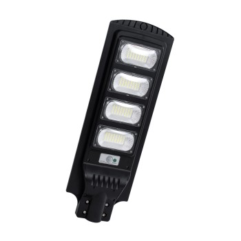 GloboStar® STREETA 85344 Professional LED Solar Street Light Αυτόνομο Ηλιακό Φωτιστικό Δρόμου 120W 1200lm 192 x LED SMD 5730 με Ενσωματωμένο Φωτοβολταϊκό Panel 6V 15W & Επαναφορτιζόμενη Μπαταρία Li-ion 3.2V 15000mAh με Αισθητήρα Ημέρας-Νύχτας & PIR Αισθητ