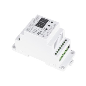 GloboStar® 73139 DL SKYDANCE DC DMX512 Signal Amplifier Din Rail Ράγας 2 Καναλιών DC 12-48V - IP20  Μ11.5 x Π5 x Υ6.5cm - 5 Χρόνια Εγγύηση