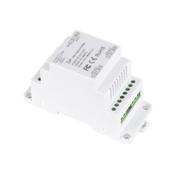 GloboStar® 73137 DA SKYDANCE DC DMX512 Signal Amplifier Din Rail Ράγας 2 Καναλιών DC 12-48V - IP20  Μ11.5 x Π5 x Υ6.5cm - 5 Χρόνια Εγγύηση