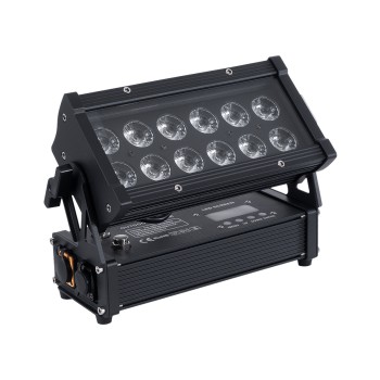 GloboStar® 51198 CYRUS Επαγγελματική Κεφαλή PAR DMX512 180W AC 220V-240V 6in1 - SPOT 25° OSRAM LED Αδιάβροχη IP65 RGBW+UV - Μαύρο - Μ30 x Π14 x Υ19cm - 2 Χρόνια Εγγύηση